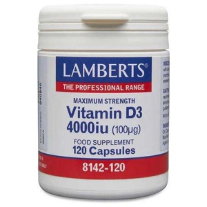 Lamberts Vitamin D3 4000iu Capsules Pack of 120 product image