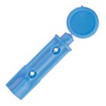 Lansett till blodprovstagare Droplet - 28G (036mm) blå - 200 st produkt bild