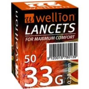 Lansett Wellion - 33G (020mm) gul 50-p - 50 st produkt bild