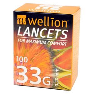 Lansett Wellion - 33G (020mm) gul 100-p - 100 st produkt bild