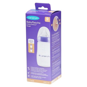 Lansinoh NaturalWave Babyflasche 240ml & Sauger M Produktbild