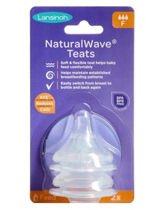 Lansinoh NaturalWave Flaskesut Fast Flow 2 stk. produktbillede