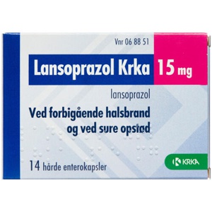 Lansoprazol ent kaps 15 mg (kr produktbillede