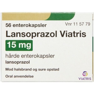 Lansoprazol Viatris 15 mg - 56 stk produktbillede