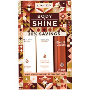 L'anza Healing Volume Holiday Trio Box 300 + 250 + 200 ml produkt bild
