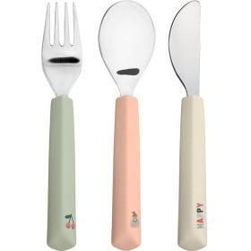 Lässig Bestickset med silikonhandtag Happy Fruits Cherry produkt bild