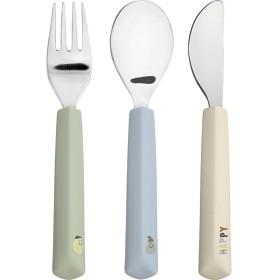 Lässig Cutlery Silicone Handle Happy Fruits 3 Delar Lemon produkt bild