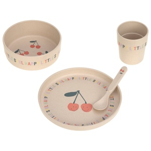 Lässig Tallriksset PP/Cellulosa Happy Fruits Cherry produkt bild