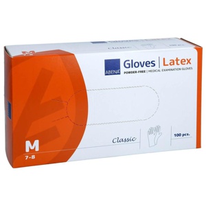Latex Handschuhe Classic unsteril puderfrei M natur 100 St Handschuhe Produktbild