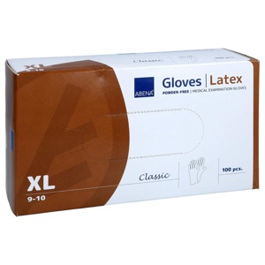 Latex Handschuhe Classic unsteril puderfrei XL natur 100 St Handschuhe Produktbild