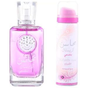 Lattafa Perfumes Mahasin Crystal Violet edp 100ml + Deo 50ml produkt bild