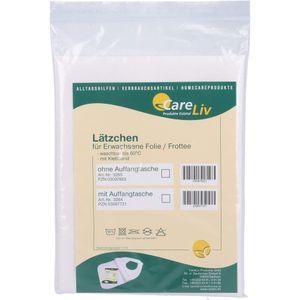 LÄTZCHEN Erw.Folie/Frottee weiß Auffangt.Klettb. Produktbild