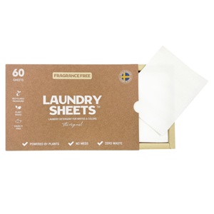 Laundry Sheets Fragrance Free 60-pak produktbillede