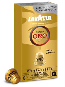 LAVAZZA Qualità Oro Kaffekapsel Espresso Medium ristet Nespresso 10 kopper 8/13 produkt bild