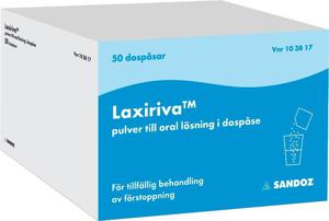 Laxiriva, pulver till oral lösning i dospåse 50 st produkt bild
