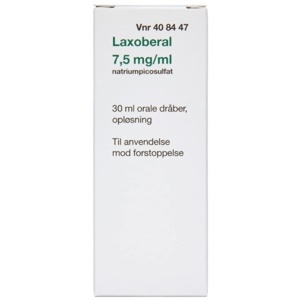 Laxoberal 2care4 7,5 mg/ml oral dråbeopløsning - 30 ml. produktbillede