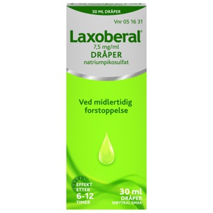 Laxoberal dråper 7,5 mg/ml 30 ml produktbilde