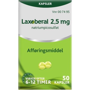Laxoberal 2,5 mg - 50 kap produktbillede