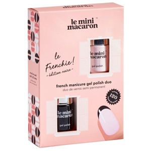 Le Mini Macaron French Manicure Gel Polish Duo Edition Noire produktbillede