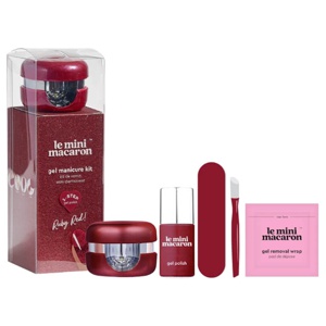 Le Mini Macaron Mini Gel Manicure Kit Ruby Red 10 ml Produktbild