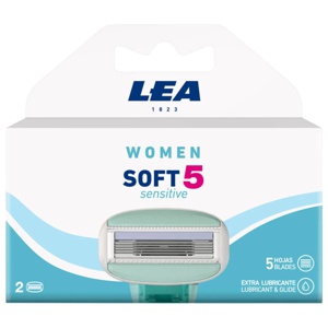 LEA Classic Soft 5 Sensitive, Pakke med 2 ekstra barberblade (5 klinger), Women produktbillede