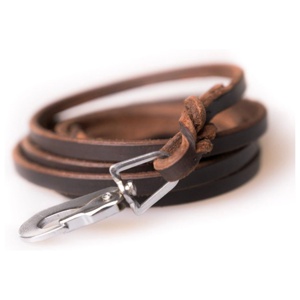Lash Brow Leather Leash (pcp hook) 15 x 180 brown produkt bild