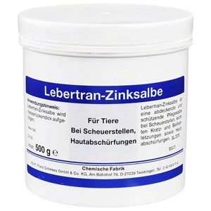 Lebertran Zinksalbe vet. (für Tiere), 500 g Salbe Produktbild