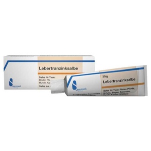 LEBERTRANZINKSALBE vet. 30 g Salbe Produktbild