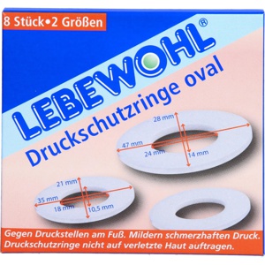 LEBEWOHL Druckschutzringe oval Produktbild