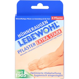LEBEWOHL Hühneraugen Pflaster extra stark einges. Produktbild