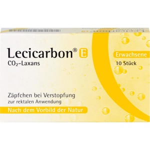 LECICARBON E CO2 Laxans Erwachsenensuppositorien Produktbild