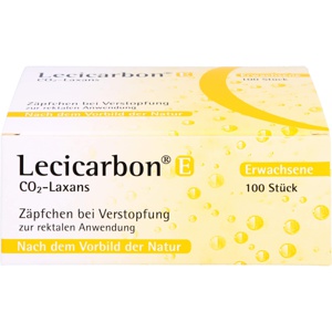 LECICARBON E CO2 Laxans Erwachsenensuppositorien Produktbild