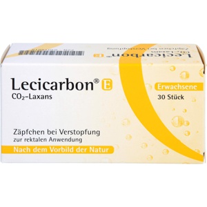 LECICARBON E CO2 Laxans Erwachsenensuppositorien Produktbild