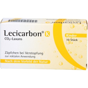 LECICARBON K CO2 Laxans Kindersuppositorien Produktbild