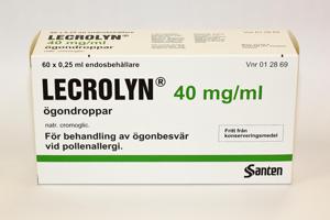 Lecrolyn ögondroppar endosbehållare 40 mg/ml 60 x 1 doser produkt bild