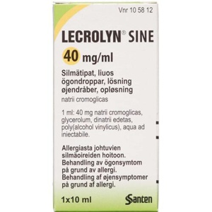 Lecrolyn Sine Øjendråber 40 mg/ml 10 ml produktbillede