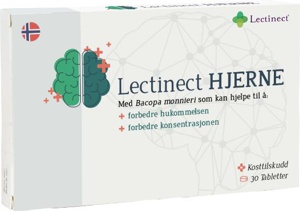 Lectinect Hjerne – 30 tabletter   Konsentrasjon & minne produktbilde