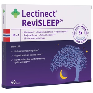 Lectinect ReviSleep – 40 kapsler   Søvn & avslapning produktbilde