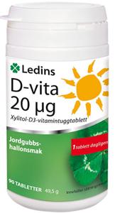 Ledins D-vita 20 µg 90 tabletter produkt bild
