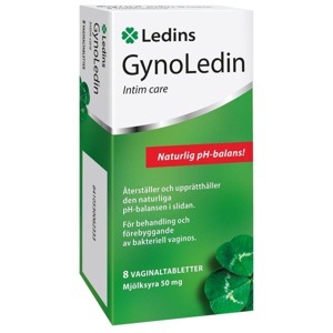 Ledins GynoLedin 8 vaginaltabletter produkt bild