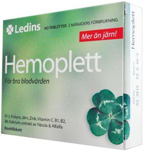 Ledins Hemoplett 60 tabletter produkt bild