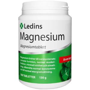 Ledins Magnesium 250 mg 100 tabletter produkt bild