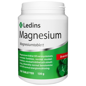 Ledins Magnesium 250 mg 100 tabletter produkt bild