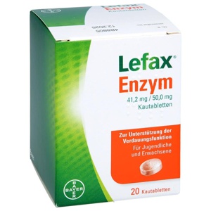 LEFAX Enzym Kautabletten Produktbild