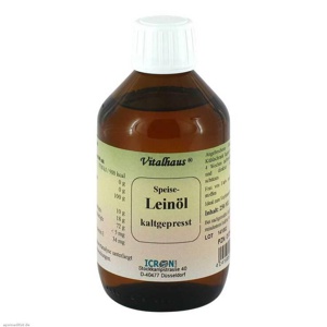 Leinöl Kaltgepresst Vitalhaus Produktbild