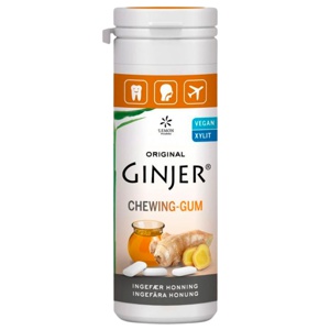 Lemon Pharma GINJER® Ingefær Tyggegummi Honning, 30 g produktbillede