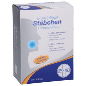 LEMON SWABS Mundpflegestäbchen Zitrone Produktbild