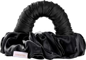 Lenoites Blowout Tie in Mulberry Silk Black Large produkt bild