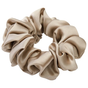 Lenoites Mulberry Silk Scrunchie Antique Gold produktbilde