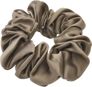 Lenoites Mulberry Silk Scrunchie Brown produkt bild